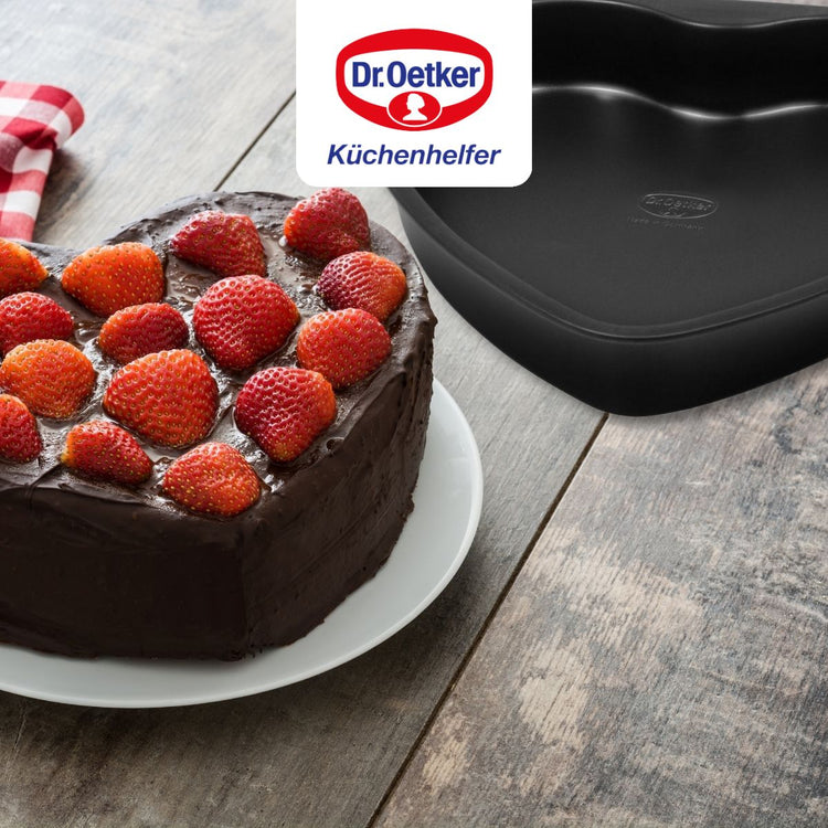 Lot de 2 moules à gâteaux 24/24 cm en acier Dr oetker Tradition