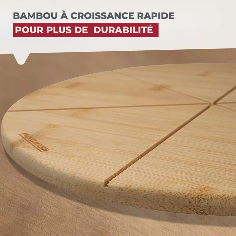 Set de 2 planches à pizza en bois Fackelmann Boisselerie