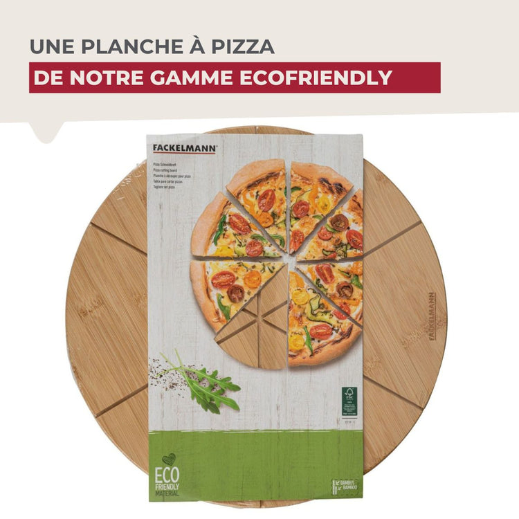 Set de 2 planches à pizza en bois Fackelmann Boisselerie