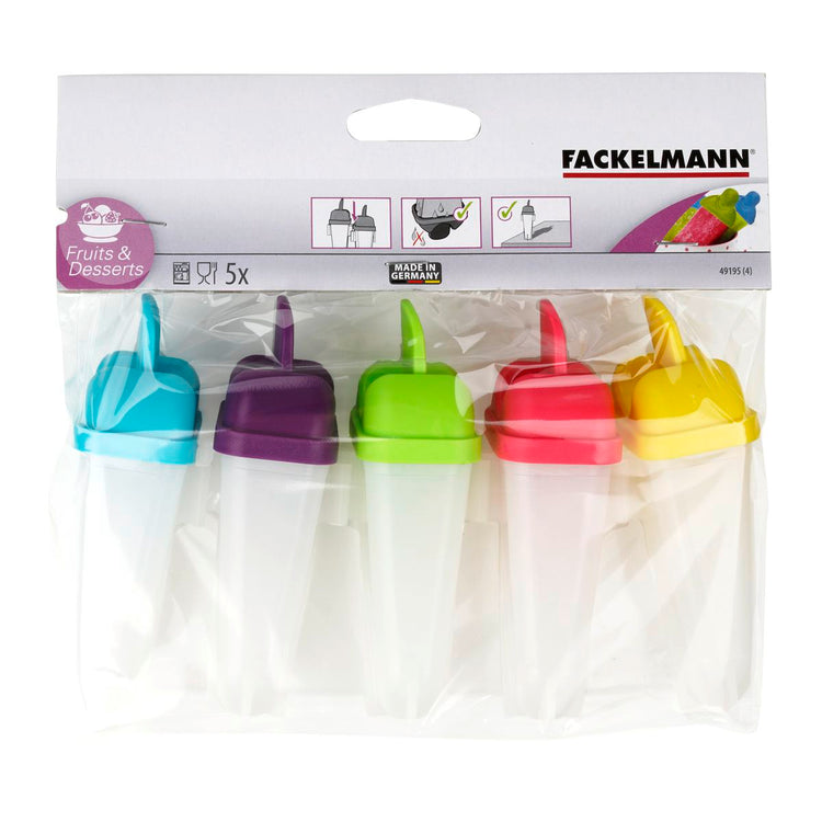 Lot de 2 moules à glaces 11,5/11,5 cm en plastique Fackelmann Colors Edition