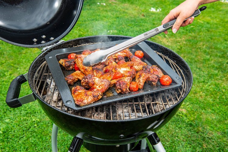 Lot de 2 plaques pâtisserie et cuisson 33/38 cm en acier émaillé FM Professional Barbecue