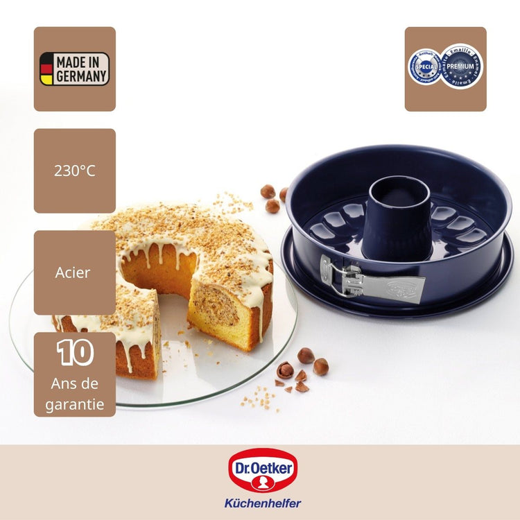 Lot de 2 moules à gâteaux 26/26 cm en acier Dr Oetker Back-Liebe