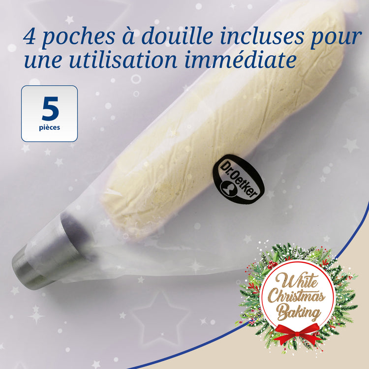 Set de 2 poches à douille en plastique Dr Oetker Baker Edition