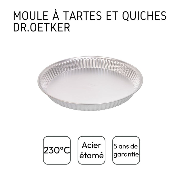 Lot de 2 moules à gâteaux 30/30 cm en fer Dr oetker Classics