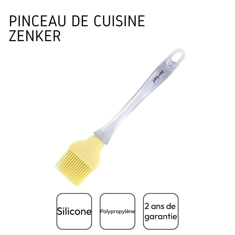 Ensemble de 2 Pinceaux de cuisine et de pâtisserie 24 cm en poils silicone Zenker Smart Pastry