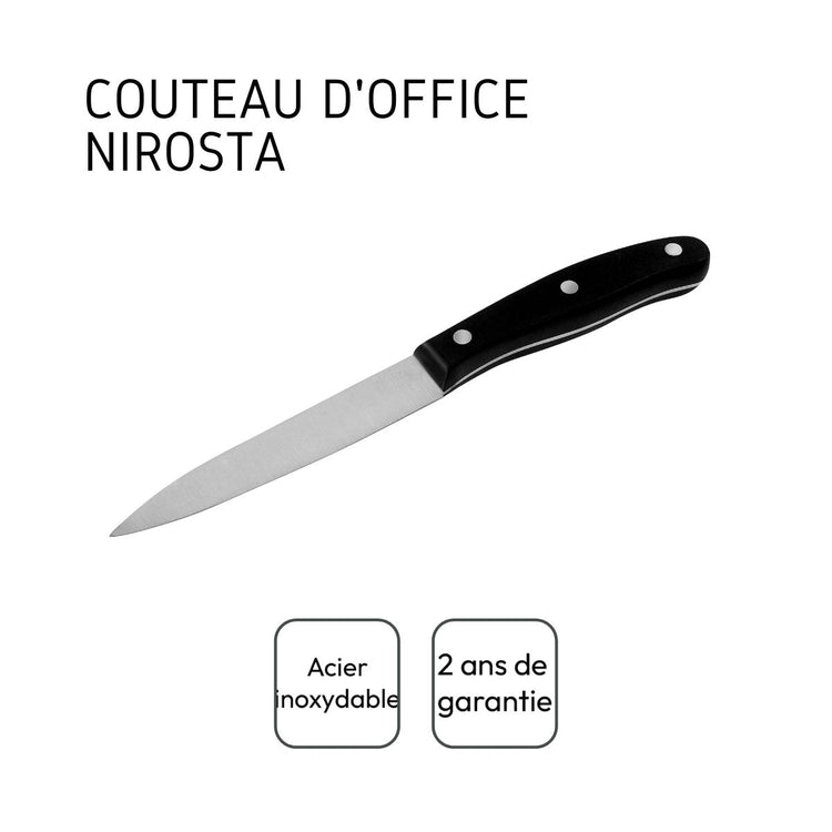 Set de 4 couteaux d'office 22 cm en inox Nirosta Fit