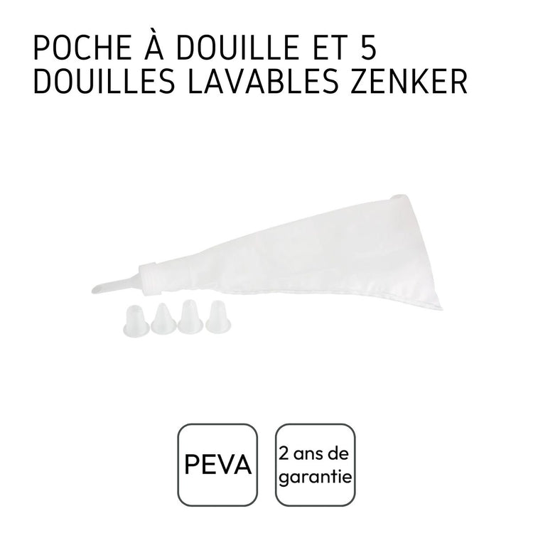Set de 2 poches à douilles avec embouts en plastique Zenker Smart Pastry