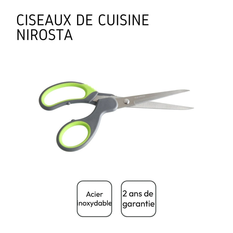 Set de 2 ciseaux de cuisine 17 cm en inox Nirosta Mega