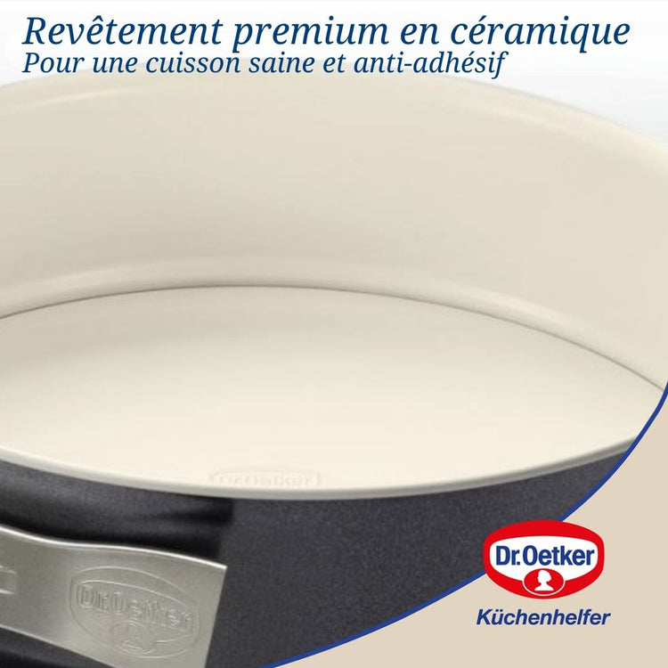 Lot de 2 moules à gâteaux 28/28 cm en acier Dr oetker Back-trend
