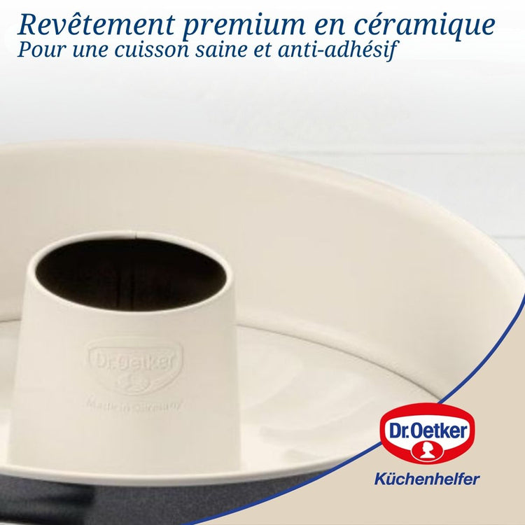 Lot de 2 moules à gâteaux 28/28 cm en acier Dr oetker Back-trend