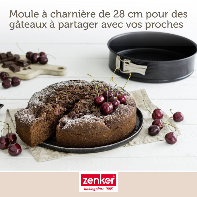 Ensemble de 2 Moules à manqué à charnière 28 cm Zenker Black Metallic