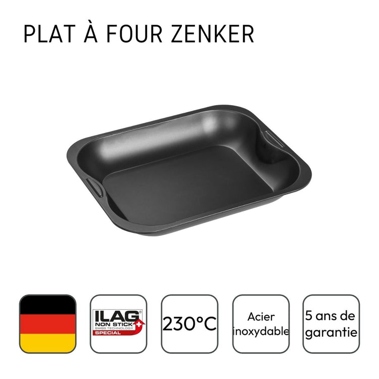 Set de 2 plats four 28/23 cm en acier avec 2 ustensiles Zenker Special cooking
