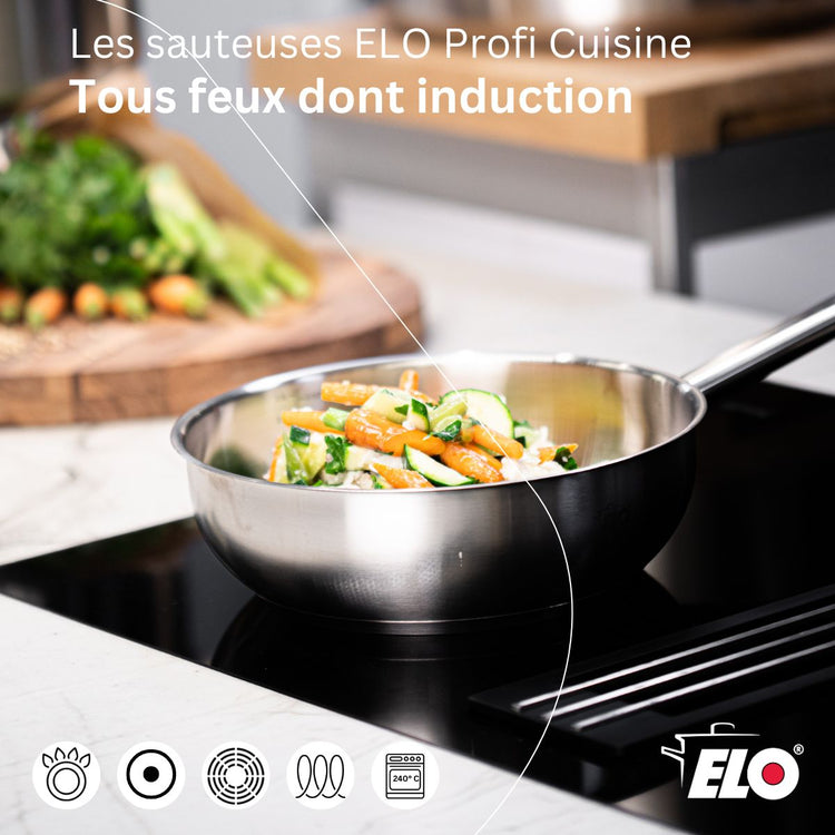 Sauteuse 20 cm en acier inoxydable 18/8 Elo Profi Cuisine