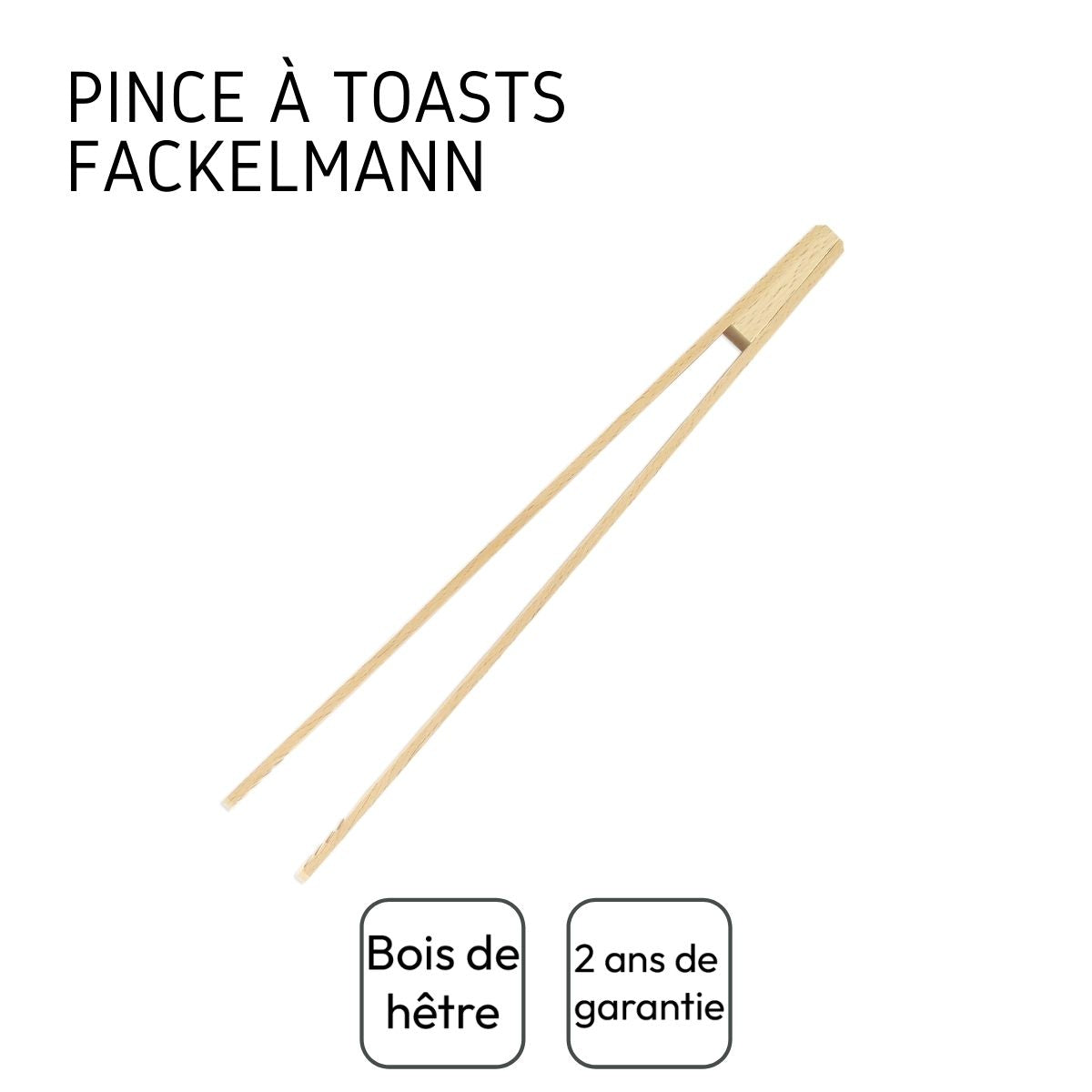 Pince de cuisine en bois 30 cm Fackelmann Wood Edition