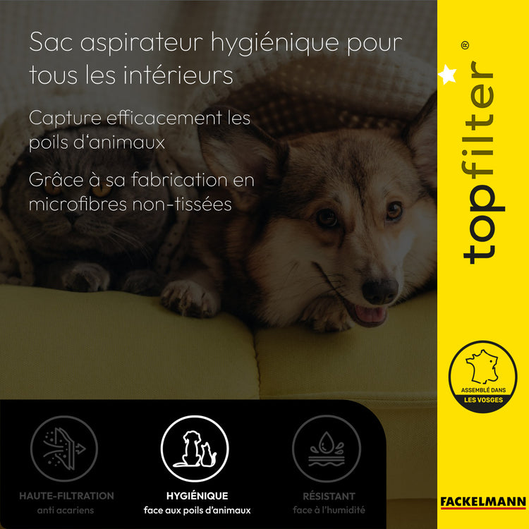 Lot de 4 packs de 4 sacs aspirateur pour Tornado et Electrolux TopFilter Premium