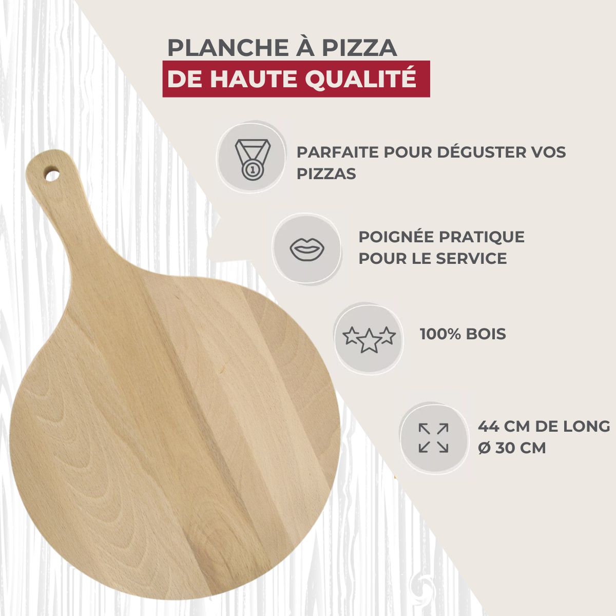 Ensemble de 3 ustensiles pour pizzas Fackelmann