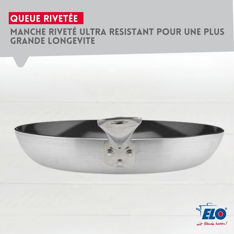 Poêle de cuisson avec revêtement céramique sans PFAS 24 cm Bistro Line Elo