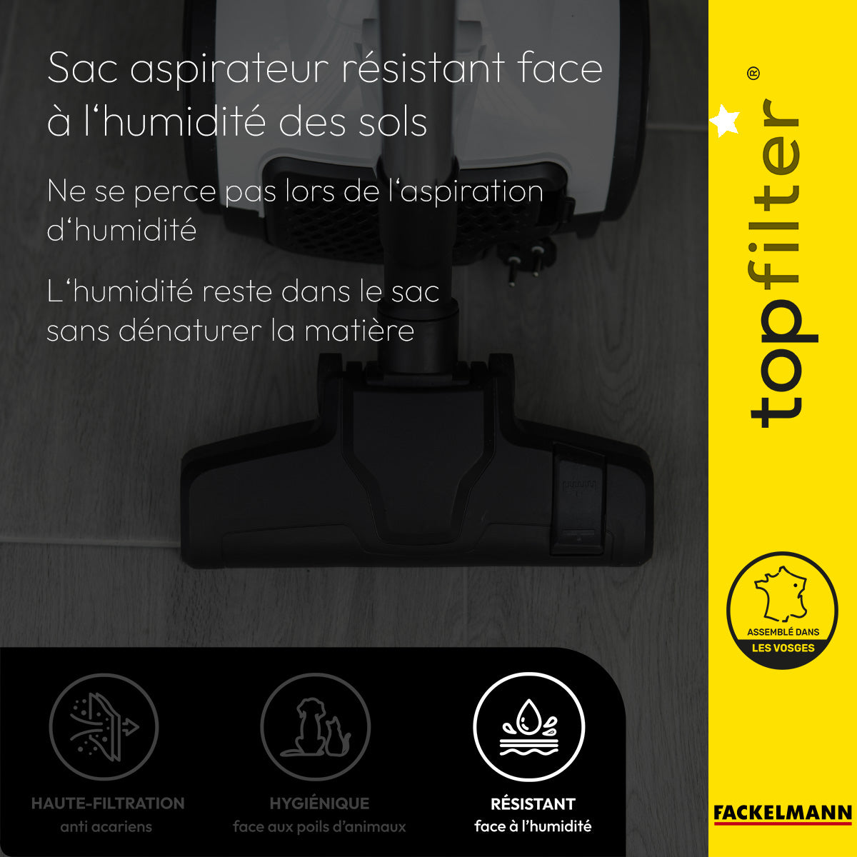 Lot de 4 packs de 4 sacs aspirateur pour Tornado et Electrolux TopFilter Premium