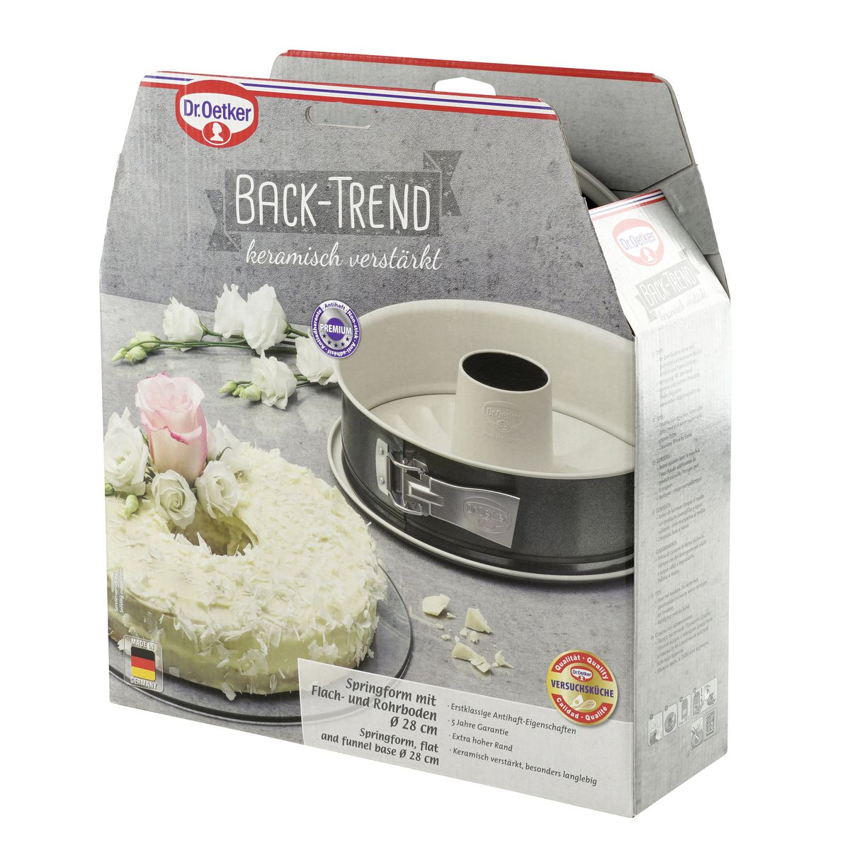 Moule à manqué et à savarin double fond 28 cm Dr.Oetker Back Trend