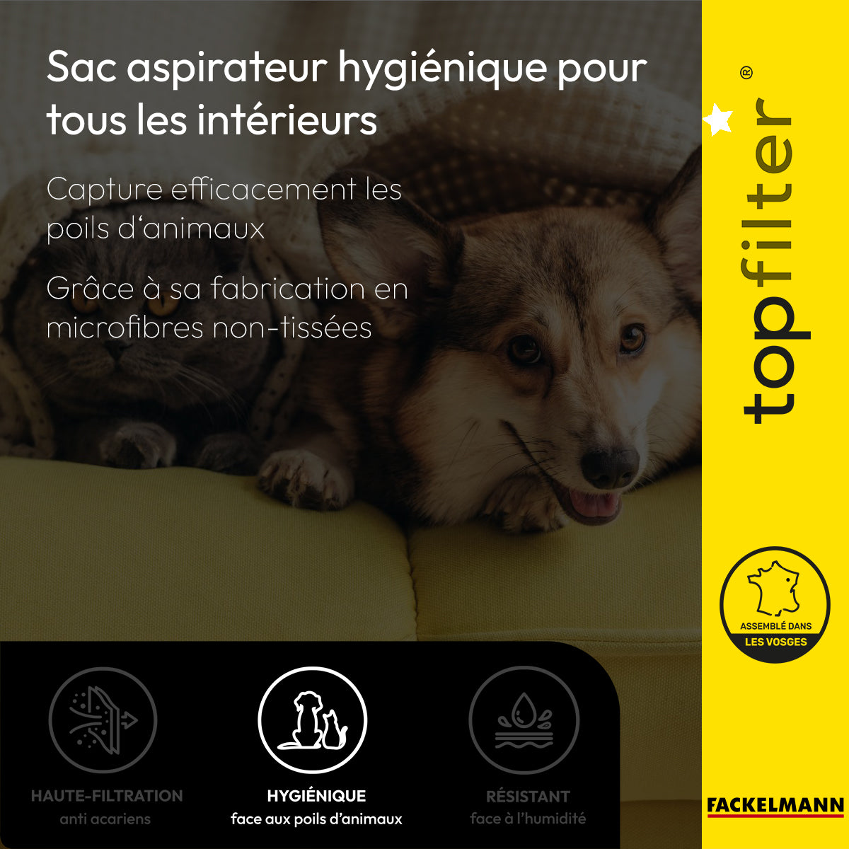 4 sacs aspirateur Rowenta Silence Force Moulinex TopFilter Premium