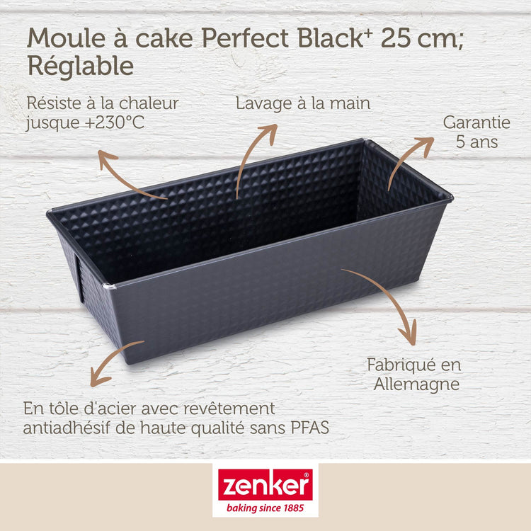Moule à cake 25 x 11,5 x 7 cm Zenker PerfectBack+