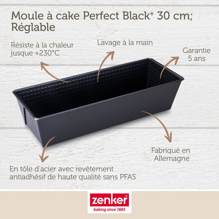 Moule à cake 30,5 x 11,5 x 7 cm Zenker PerfectBack+