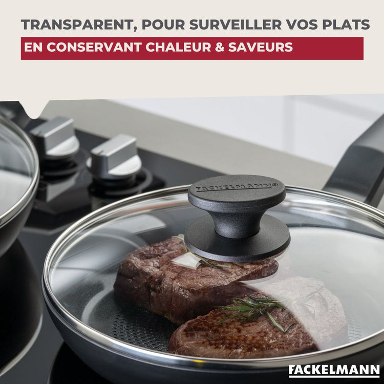 Couvercle de cuisson en verre 24 cm Fackelmann