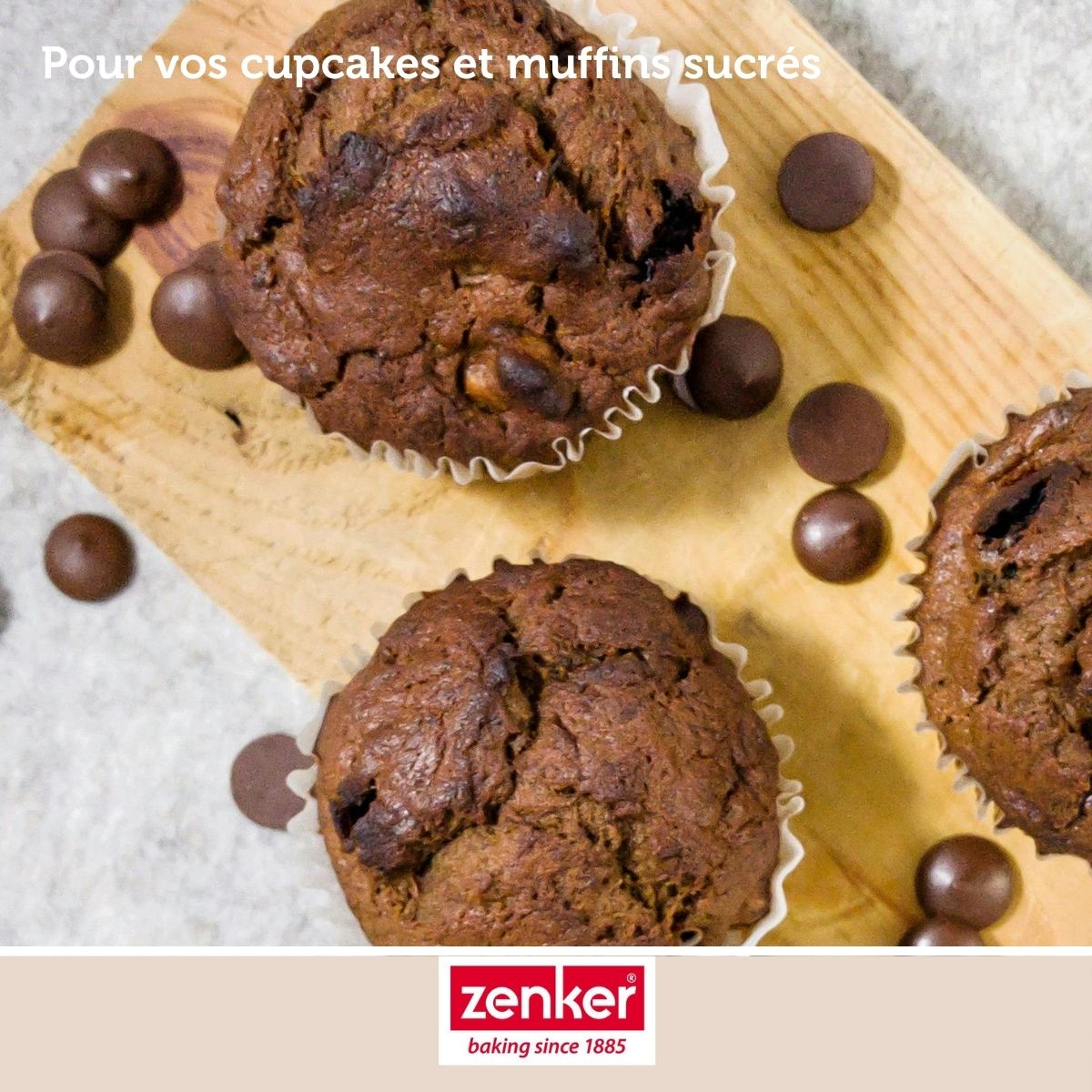 Lot de 100 moules à muffins en papier 5 cm Zenker