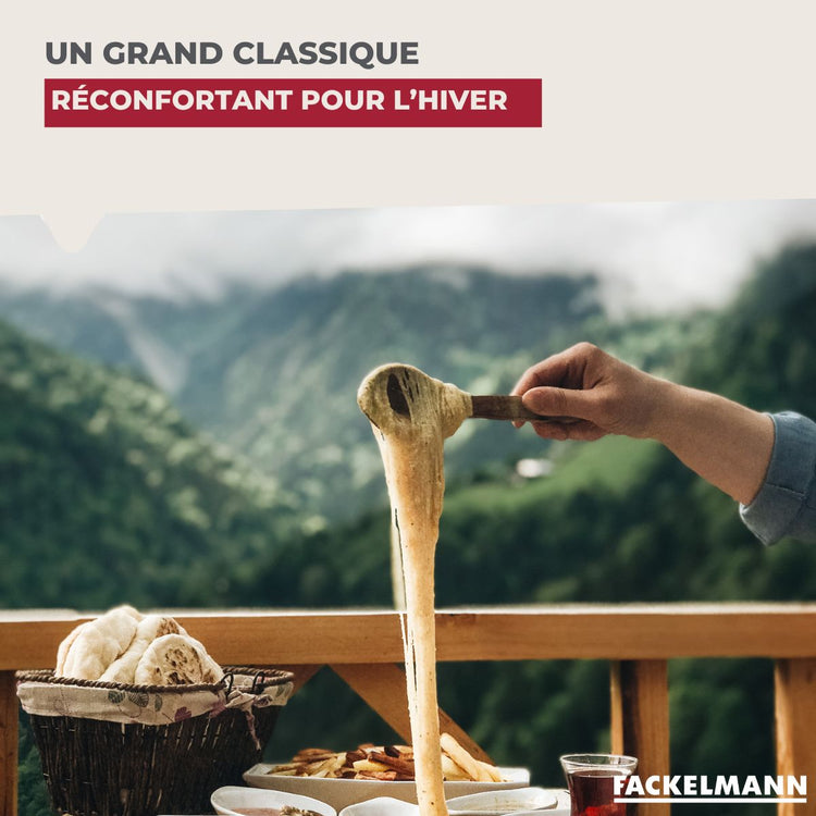 Set à fondue au fromage 2 personnes fonte émaillée Fackelmann
