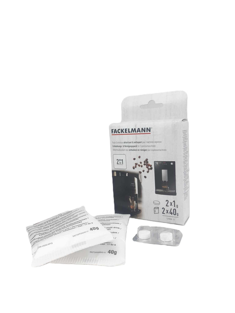 Lot de 2 détartrants pour machine expresso Fackelmann Petit déjeuner