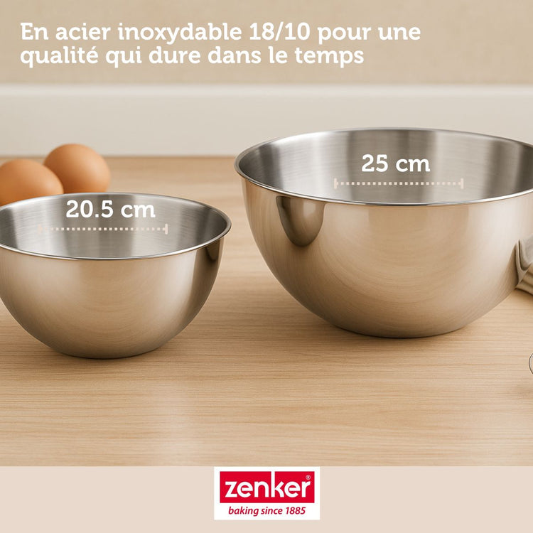 Set de 78 ustensiles de pâtisserie moules à gâteaux bols et spatule Zenker Nature FSC