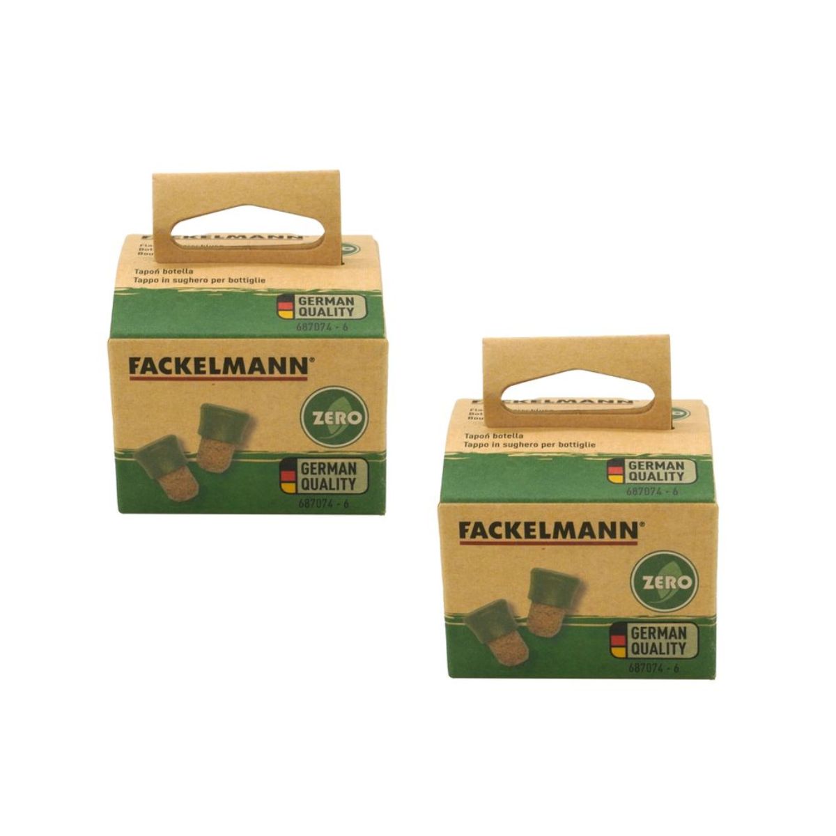 Lot de 8 bouchons en liège Fackelmann Gamme Zéro