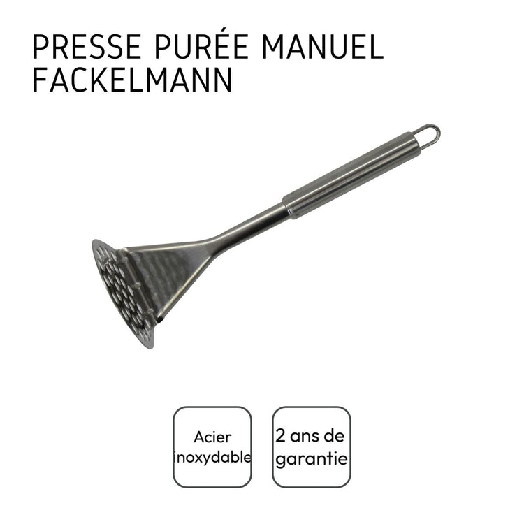 Duo Presse-purée manuel et Fourchette 3 dents pour pommes de terre Fackelmann
