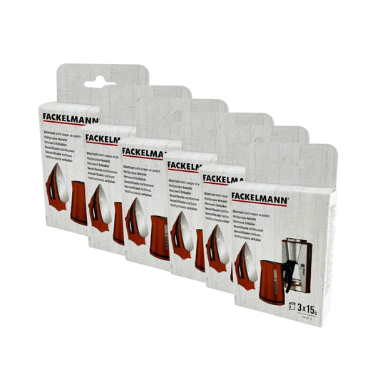Lot de 6 x 3 Sachets détartrants pour appareils électroménagers Fackelmann
