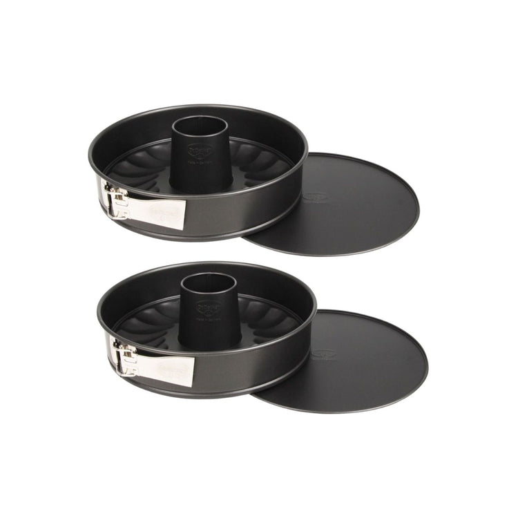 Lot de 2 moules à manqué 26/26 cm en acier Dr oetker Tradition