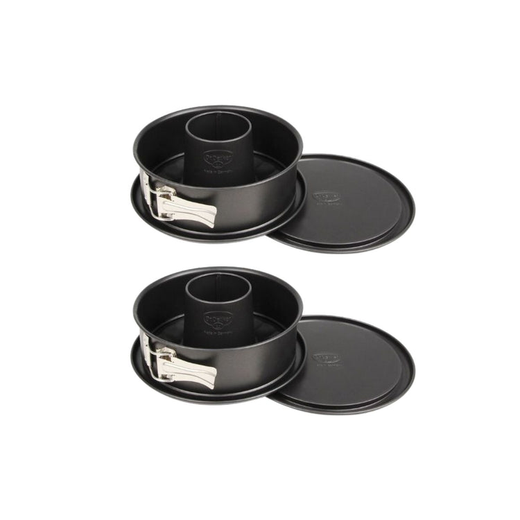 Lot de 2 moules à manqué 18/6 cm en acier Dr oetker Tradition