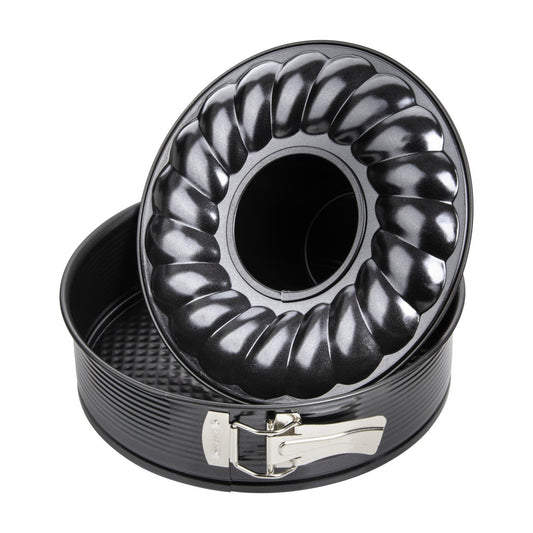 Moule à manqué et savarin double fond 28 cm Zenker Black Metallic
