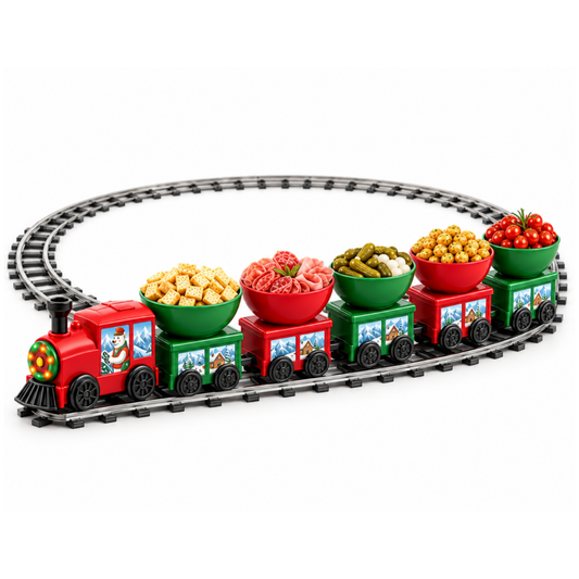 Décoration de Noël Train de table pour apéritif, fondue savoyarde Fackelmann