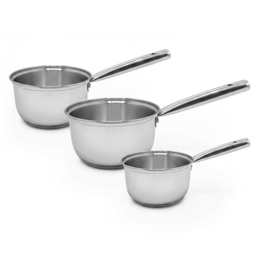 Lot de 3 casseroles 18/20/22 cm en inox Fackelmann Rhona