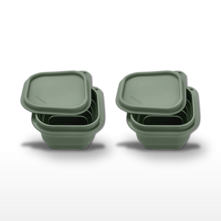 Lot de 2 lunch box 1L avec 2 ustensiles de cuisine Fackelmann Storage