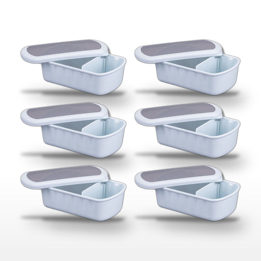 Lot de 6 lunch box 1,2 L avec 6 ustensiles de cuisine Fackelmann Storage
