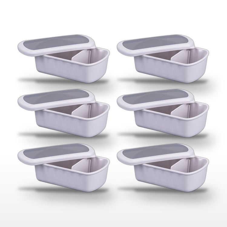Lot de 6 lunch box sans BPA avec 6 ustensiles de cuisine Fackelmann Storage