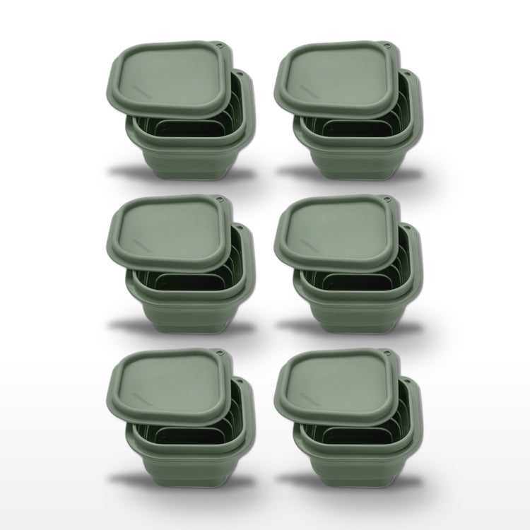 Lot de 6 boîtes hermétiques 13 cl avec 6 ustensiles de cuisine Fackelmann Storage