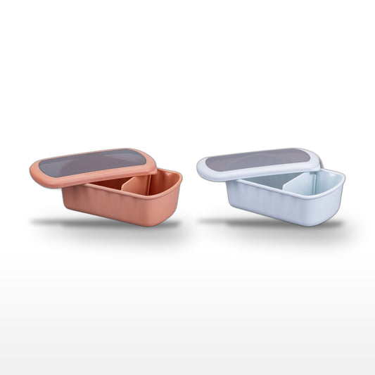 Lot de 2 lunch box compartiment avec 2 ustensiles de cuisine Fackelmann Storage