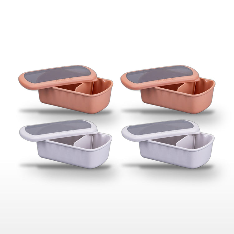 Lot de 4 boîtes à lunch 1L avec 4 ustensiles de cuisine Fackelmann Storage