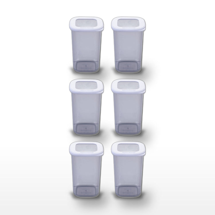 Lot de 6 boîtes hermétiques 1,1 L avec 6 ustensiles de cuisine Fackelmann Storage
