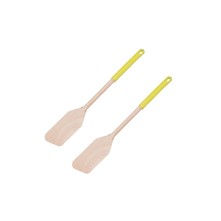 Set de 2 ustensiles de cuisine spatule en bois et silicone Fackelmann Boisselerie