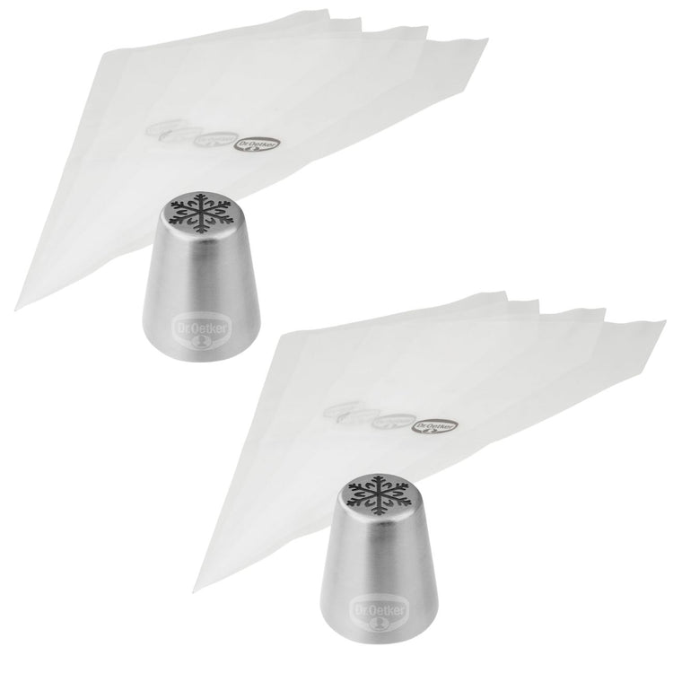 Set de 2 poches à douille en plastique Dr Oetker Baker Edition