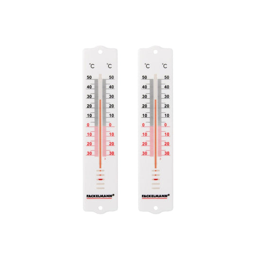 Set de 2 thermomètres d'intérieur avec affichage clair Fackelmann Tecno