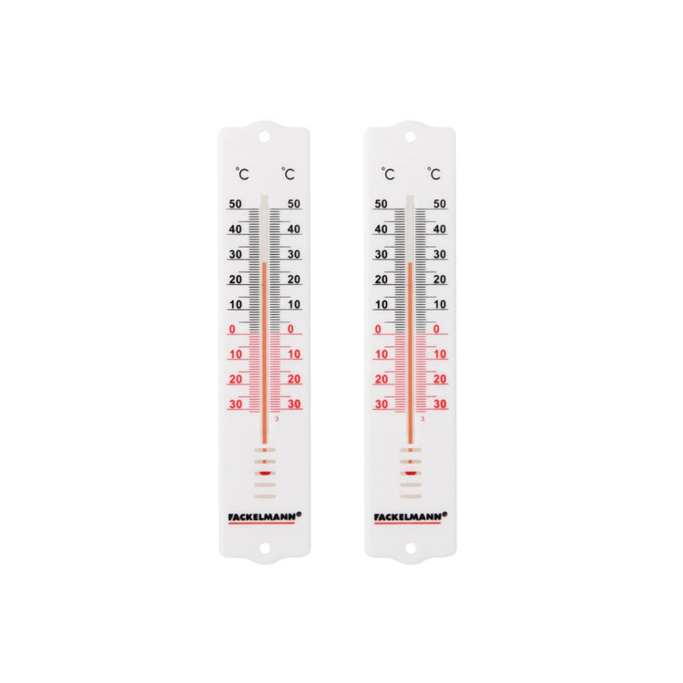 Set de 2 thermomètres d'intérieur avec affichage clair Fackelmann Tecno